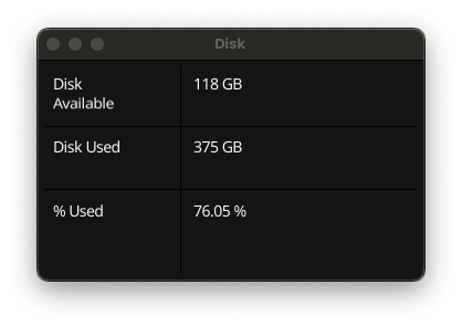 Disk Information|inline